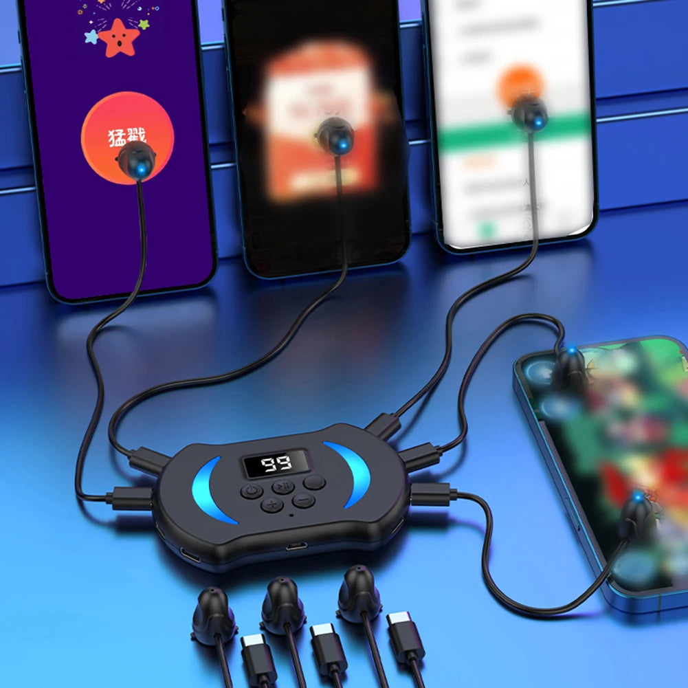 8/6/3/1Heads Mobile Phone Screen Auto Clicker Phone Silent Clicker Fast Screen Touching Tool Live Broadcast Assistance Device