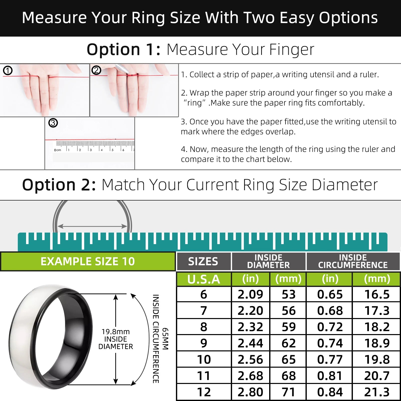 RFID Rewritable T5577 Chip Black or White epoxy Ceramic Smart Finger Ring for Replication 125kHz Access Key Card