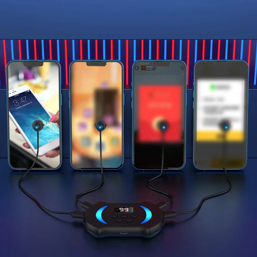 8/6/3/1Heads Mobile Phone Screen Auto Clicker Phone Silent Clicker Fast Screen Touching Tool Live Broadcast Assistance Device