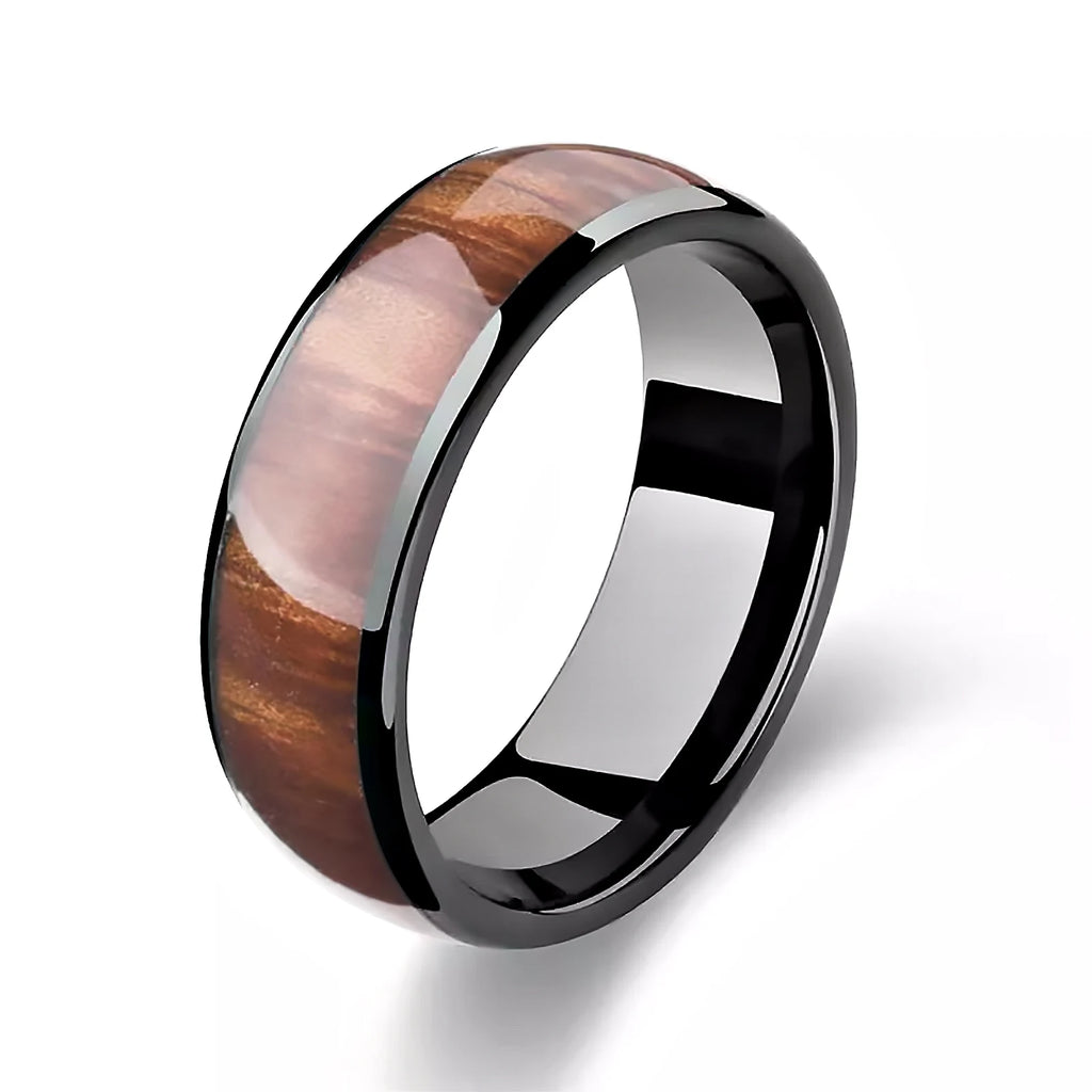 T5577 Chip Epoxy Wood Grain Ceramic Rewritable 125kHz RFID Smart Finger Ring for Clone TK4100 or EM4100 Keycards