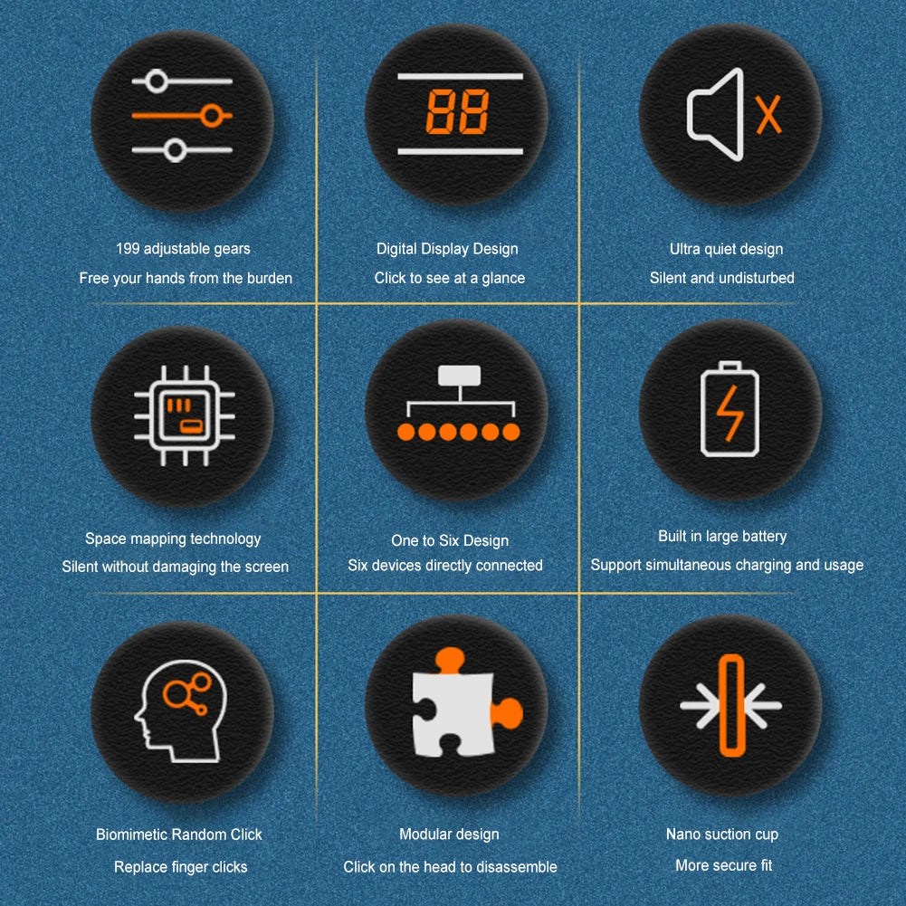 Digital Phone Auto Device Screen Clickers Video Auto Tapper Taps Auto Screen Clicker for Games Live Broadcasts Deal Reward Tasks