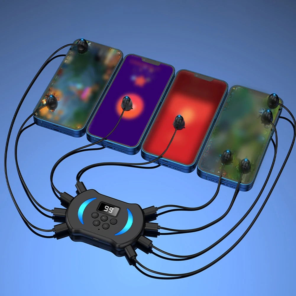 8/6/3/1Heads Mobile Phone Screen Auto Clicker Phone Silent Clicker Fast Screen Touching Tool Live Broadcast Assistance Device